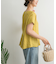 リネンバックタックブラウス