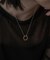 SMELLY so’　plate ring necklace