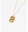 SMELLY so’　rectangle plate necklace