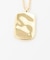 SMELLY so’　rectangle plate necklace