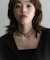 SMELLY so’　oval plate cord necklace