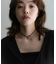 SMELLY so’　oval plate cord necklace