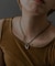 SMELLY so’　oval plate cord necklace