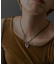 SMELLY so’　oval plate cord necklace