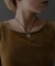 SMELLY so’　oval plate cord necklace