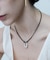 SMELLY so’　oval plate cord necklace