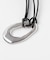 SMELLY so’　oval plate cord necklace