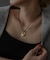 SMELLY so’　oval plate cord necklace