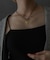 SMELLY so’　oval plate cord necklace