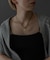 SMELLY so’　oval plate cord necklace