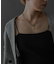 SMELLY so’　oval plate cord necklace