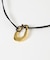 SMELLY so’　oval plate cord necklace