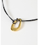SMELLY so’　oval plate cord necklace