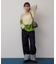 モヘアタッチパッチワークセーター