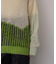 モヘアタッチパッチワークセーター