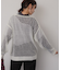 モヘアタッチパッチワークセーター