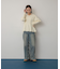Vネックウエストタックセーター