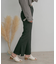 サイドスリットフレアパンツ