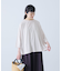 ボートネック7分袖ワイドカットソー