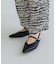 『別注』 MILLIWM×URBANR　Vカットスリングバッグパンプス