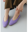 やわらかVカットフラットシューズ