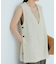 new basic　リネンチュニックベスト