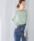 GREEN BUTTER　Two-way Stripe Patch T-shirts