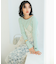 GREEN BUTTER　Two-way Stripe Patch T-shirts