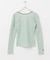 GREEN BUTTER　Two-way Stripe Patch T-shirts