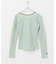 GREEN BUTTER　Two-way Stripe Patch T-shirts