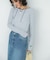 GREEN BUTTER　Two-way Stripe Patch T-shirts