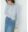 GREEN BUTTER　Two-way Stripe Patch T-shirts