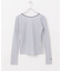 GREEN BUTTER　Two-way Stripe Patch T-shirts