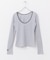 GREEN BUTTER　Two-way Stripe Patch T-shirts