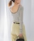 GREEN BUTTER　Two-way Stripe Patch T-shirts
