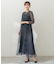 kaene　ラメミックスステッチレースドレス