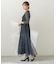 kaene　ラメミックスステッチレースドレス