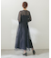 kaene　ラメミックスステッチレースドレス