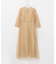 kaene　ラメミックスステッチレースドレス