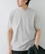 『抗菌／防臭』LIFE STYLE TAILOR　シルケットポンチストレッチTシャツ