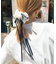 サテンリボンボリュームシュシュ