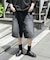 ダブルニーワイドデニムショーツ