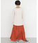 シフォンフリンジフレアスカート∴