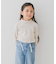 『WEB／一部店舗限定サイズ』メローフリルリブタートルネックTシャツ(KIDS)