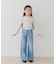 『WEB／一部店舗限定サイズ』メローフリルリブタートルネックTシャツ(KIDS)