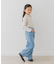 『WEB／一部店舗限定サイズ』メローフリルリブタートルネックTシャツ(KIDS)