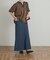 Denim Flare Skirt