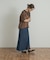 Denim Flare Skirt