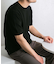 『WEB限定』変形カノコ半袖クルーネックニット