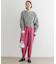 F by ROSSO　サテンストレッチカーブフォルムパンツ